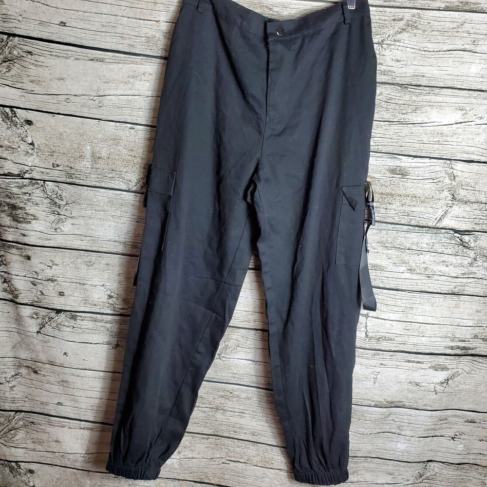 Womens Vangull Black Cargo Pants Size XL